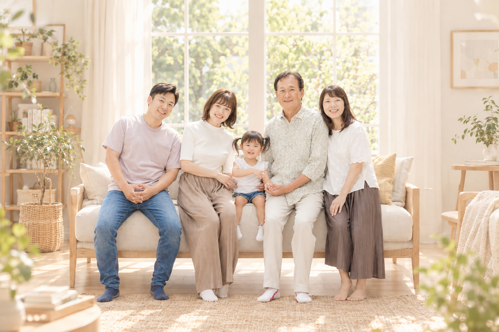 家族の集合写真